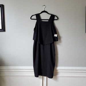 THEORY | NWT Black Linen Blend Sleeveless Shift Dress | 6